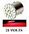 Lâmpada 1 polo 22 leds 24v luz de ré freio ou pisca P21w 1156 24v Vermelha - Imagem 1