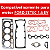 Jogo de Juntas Superior Motor Ford Zetec 1.6 8v Sem Retentores Chapa Elring - Imagem 2