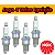 Jogo Vela De Ignição Gm 1.0 1.4 1.6 1.8 2.0 Corsa Celta Vectra Astra Montana Ngk - Imagem 2