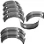 Bronzina de Mancal fixa Citroen C3 Aircross 1.4 1.5 8V TU4M com Trava Sem Flange Takao - Imagem 2
