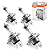 Kit 4 Lâmpada H4 Osram Classic Original 12v 60/55w Foco Simples - Imagem 1