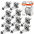 Kit com 10 Lâmpada H4 Osram Classic Original 12v 60/55w Foco Simples - Imagem 1