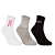 Kit 3 Pares Cano Médio Esportiva - Tam 34 a 39 - Imagem 1