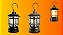 Lampião Retrô LED  – Iluminação Portátil para Camping e Emergências - Imagem 1