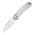 Canivete CJRB Pirita Wharncliffe AR-RPM9 – Cabo de Aço Inoxidável com Rolamentos Cerâmicos (19cm) - Imagem 1