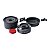 Conjunto Panela 2 Peças + Chaleira Camping Ultraleve Hawapi Preto - Imagem 2