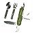 Conjunto de Talheres 8 em 1 Hawapi Verde Camping Trilha - Imagem 1