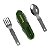 Conjunto de Talheres 8 em 1 Hawapi Verde Camping Trilha - Imagem 2