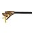 Pederneira Artesanal Rbudernik Couros Ferro-Cério 12mm com Cabo em Chifre 21cm - Imagem 1