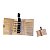 Kit Porta Temperos Portátil com 5 Frascos de Vidro para Camping - Imagem 1