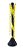 PEDESTAL ZEBRADO (PRETO AMARELO) - MARCA PLASTCOR - COD 700.01132 - Imagem 1