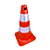 CONE FLEXÍVEL 50CM - FAIXA REFLETIVA - MARCA PLASTCOR - COD. 700.00654 - Imagem 1