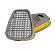 PAR DE FILTROS CLASSE 1  -VAPORES ORGANICOS E GASES ÁCIDOS - MARCA 3M - COD 6003/07047 - Imagem 1