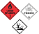 PLACAS SIMBOLOGIAS 30 X 30CM - PARA CARGA PERIGOSA - MARCA PLASTCOR - Imagem 1