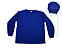 CAMISETA MANGA LONGA GOLA REDONDA - AZUL ROYAL - Imagem 1