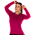 Camiseta Térmica Feminina Skin New Poker – Segunda Pele - Cor Rosa - Imagem 3