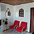 Espelho Decorativo Redondo 60 cm   COR	VERMELHO - Imagem 6
