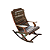 Cadeira de Balanço Rústica Fortaleza em Madeira Maciça de Demolição - Imagem 13