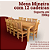 Conjunto de Jantar Rústico Mesa Mineira com 12 Cadeiras em Madeira Maciça de Demolição - Imagem 2