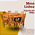 Conjunto de Jantar Rústico Mesa Lisboa com 8 Cadeiras em Madeira Maciça de Demolição - Imagem 2