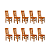 Kit com 10 Cadeiras Rústicas Mineira em Madeira Maciça de Demolição - Imagem 1