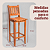 Kit com 4 Banquetas Fortaleza em Madeira de Demolição - Imagem 5