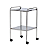 Mesa Auxiliar em Aço Inox 40x40x80cm com Rodízio - Imagem 1