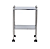 Mesa Auxiliar em Aço Inox 40x40x80cm com Rodízio - Imagem 2