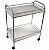 Mesa Auxiliar Inox 40x60x80cm com Rodizio e Varanda - Imagem 1
