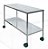 Mesa de Inox Tampo Reto para Instrumental 1,10x 0,90 x0,70cm com Rodízio - Imagem 1