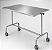 Mesa em Aço Inox TAMPO RETO - Regulável de Altura - 1,20x 0,50 x0,80cm com Rodízio - Imagem 2