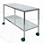 Mesa de Inox Tampo Reto para Instrumental 115 x 50 x 1,10 com Rodízio - Imagem 2