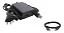 Fonte Para Impressora Hp Psc 1410 Plug Cinza + Cabo Usb - Imagem 1