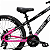 Bicicleta Aro 26 ZT3 Burn 21 Velocidades Preta e Rosa - Imagem 3