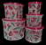 Tupperware Kit Caixa Mantimento Decorada Florescer 5 Peças - Imagem 2