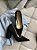 Scarpin Mavie Nobuck Preto salto 8cm - Imagem 1