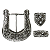 Conj Fivela e Ponteira Strass Paul Western - Imagem 5