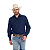 Camisa Masc. Selff Western Farm M/L Azul - Imagem 2
