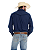 Camisa Masc. Selff Western Farm M/L Azul - Imagem 5