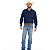 Camisa Masc. Selff Western Farm M/L Azul - Imagem 6