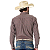 Camisa Masc Selff Western Regular Xadrez Vermelha - Imagem 3