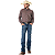 Camisa Masc Selff Western Regular Xadrez Vermelha - Imagem 4