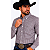 Camisa Masc Selff Western Regular Xadrez Cinza - Imagem 4