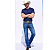 Camiseta Selff Western Masc Básica Azul Marinho - Imagem 4