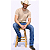 Camiseta Selff Western Masc Básica Bege - Imagem 2