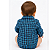 Body Infantil Unissex Texas Farm Xadrez Azul / Preto - Imagem 5