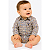 Body Infantil Unissex Texas Farm Xadrez Verde - Imagem 5