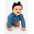 Body Infantil Unissex Texas Farm Xadrez Azul / Bordô - Imagem 4