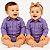 Body Infantil Unissex Texas Farm Xadrez Roxo / Rosa - Imagem 1
