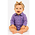 Body Infantil Unissex Texas Farm Xadrez Roxo / Rosa - Imagem 2